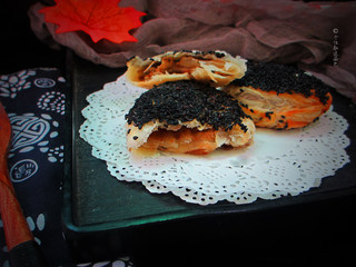 9、十味 芝麻酱烧饼,出锅后趁热食用