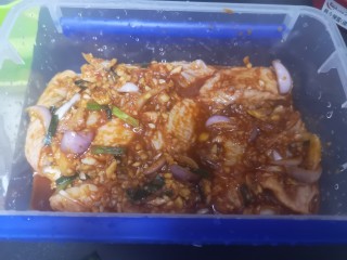 13、蒜香鸡翅,用密封盒装放冰箱冷藏腌制5小时或一夜