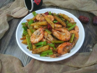 22、爆炒基围虾,成品图