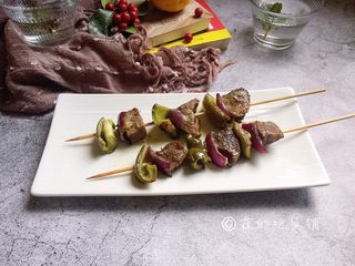 13、烤牛肉串,完成。