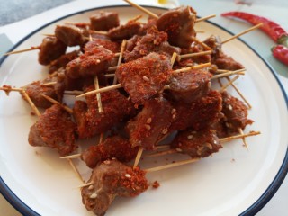 15、牙签肉烤箱版,装盘