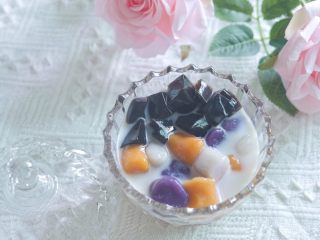 15、夏日冰爽芋圆,加入仙草冷藏后别有一番风味哟