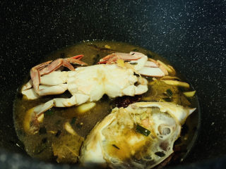 15、香辣梭子蟹,翻炒均匀调料