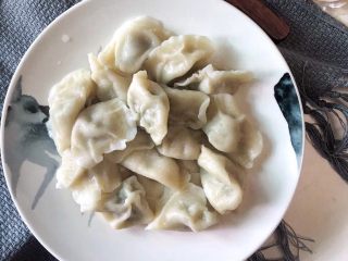 13、韭菜猪肉水饺,换个盘子摆拍一下，好香