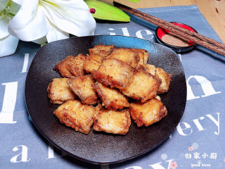 16、炸鱼块,摆盘儿上桌了！