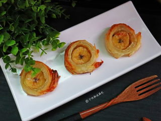 9、千层香蕉酥,特别喜欢这种做法简单，但又能满足味蕾的小甜点