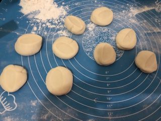 17、梅干菜肉包,压扁撒点面粉（防粘）