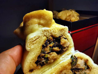 34、梅干菜肉包,切开包子，真香又好吃