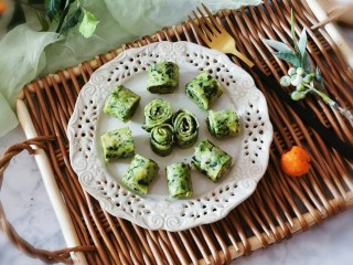 16、菠菜蛋卷,即食  清香美味的早餐