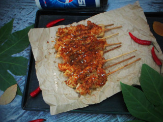 14、甜辣鸡肉串,怎样,诱人吧,小姿一口气吃了20串