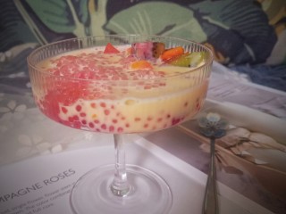 14、缤纷水果西米露,吃不完可以冷藏，冰凉凉的超好吃