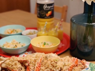 15、避风塘炒蟹,成品菜非常漂亮