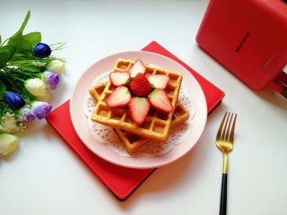 9、早餐华夫饼,闺女说看着就想流口水。