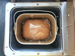 5、可可冰心面包,5、发酵至2倍大。