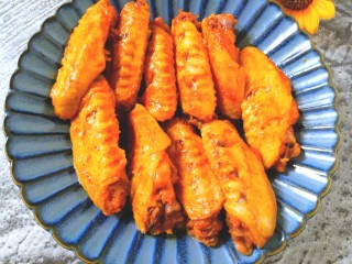 18、压力锅焖奥尔良肉酱鸡翅,成品图