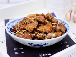 9、牙签肉,成品图