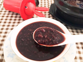 14、黑米红豆粥,黑米红豆粥早餐和宵夜首选~