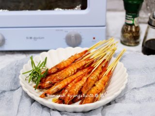 13、意大利风味烤虾,成品图