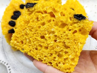 12、南瓜发糕,不放糖也好吃。