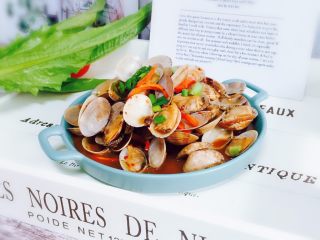 15、爆炒香辣花蛤,成品图