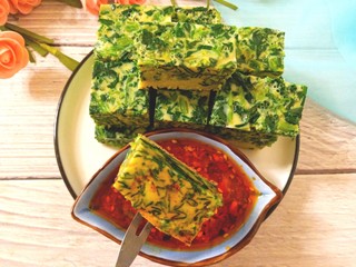20、菠菜鸡蛋糕,成品图