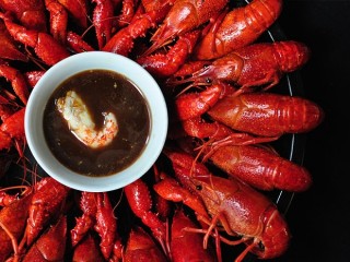 15、清蒸小龙虾,沾芥末加酱油的酱料也可哦