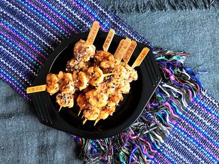 25、烤香辣串串虾,还没上桌就吃光了，太好吃了~