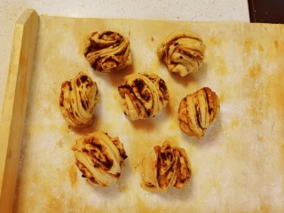 14、红糖花卷,依次全部做好 二次发酵