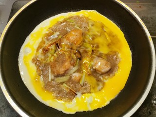 14、蚵仔煎,蛋液慢慢凝固