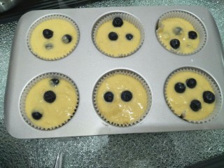 12、蓝莓酥粒蛋糕,表面放上余下的蓝莓