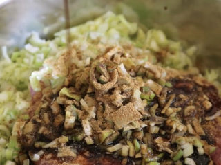 11、猪肉白菜水饺,调味比较简单，先来两勺十三香，两勺生抽