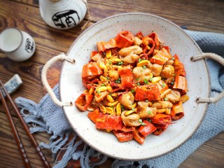 14、干煸肥肠,成品。