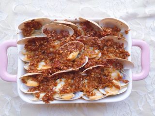 22、蒜蓉粉丝烤花甲,成品图