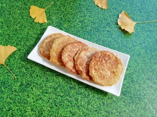 12、萝卜虾皮鸡蛋饼,成品。