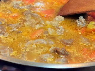 22、西红柿面疙瘩,加入牛高汤