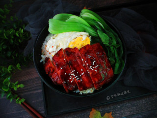 11、叉烧鸡排饭,大家试试看