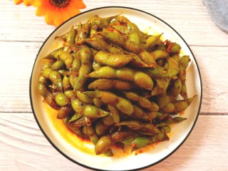 18、香辣毛豆,成品图