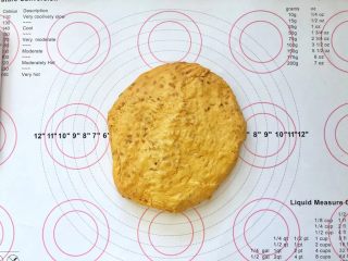 9、亚麻籽南瓜软欧包,9、取出轻轻按压排气。