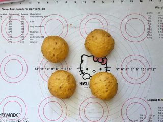 10、亚麻籽南瓜软欧包,10、分割成4等份，盖上保鲜膜松弛10分钟。