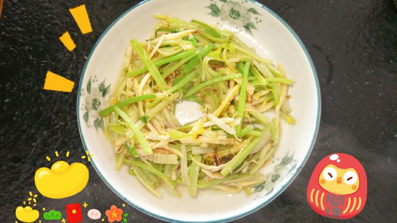 开胃小炒芹菜炒笋丝