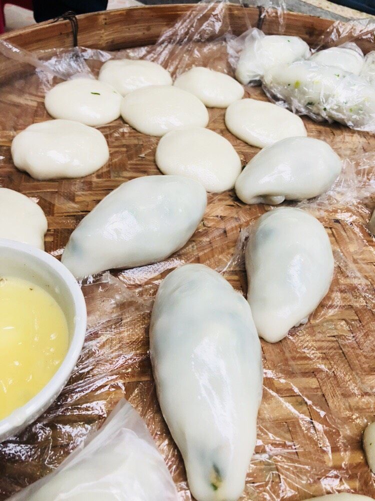 客家小吃：蒜苗粿（葫粄）+菜头粄