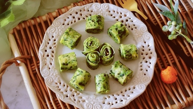 菠菜蛋卷