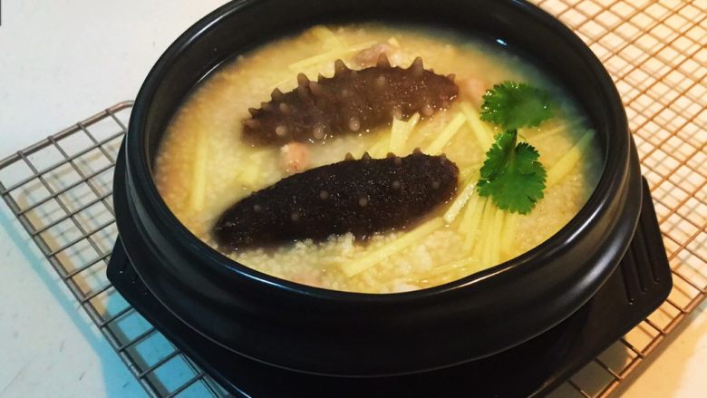 元气早餐 砂锅海参小米粥