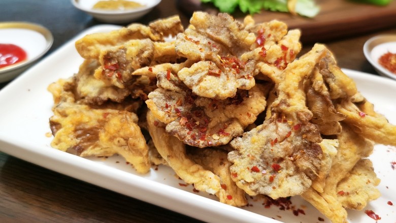 炸平菇（多口味超详细）