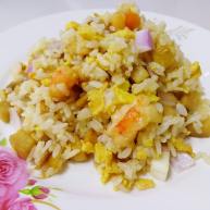 杏鲍菇虾仁炒饭