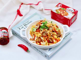 18、白菜心红油扇贝肉,成品