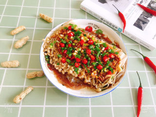 21、蒜蓉粉丝蒸金针菇,成品图！