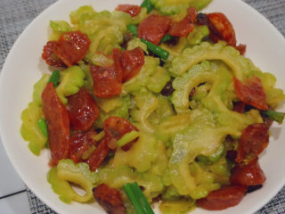 21、苦瓜炒腊肉,真的开胃又下饭????