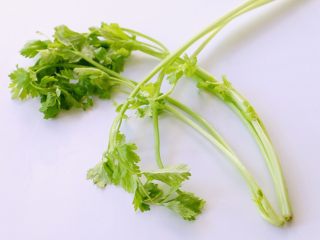 6、凉拌腐竹#春意绿#,香芹洗净。