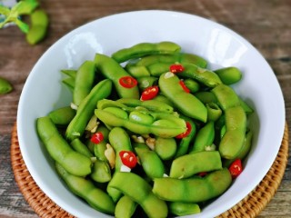 15、香辣毛豆,喜欢的做起来，一斤一会儿吃完了～